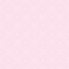 Seamless pattern with rings on pink