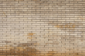 Old beige brick wall  background texture