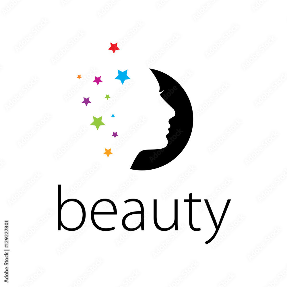 Wall mural vector logo beauty