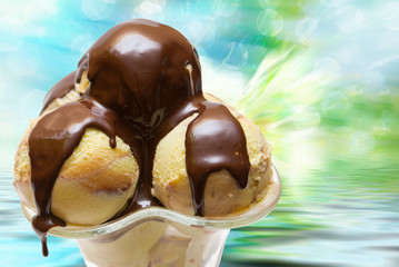 Ice cream close up
