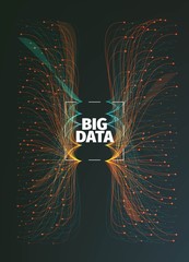 Abstract big data illustration. Information streams