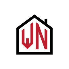 simple initial logo pentagon house
