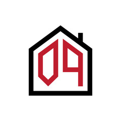 simple initial logo pentagon house