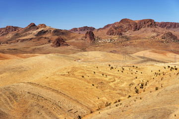 Fototapeta na wymiar Alpine landscape in the Atlas mountains, Morocco, Africa