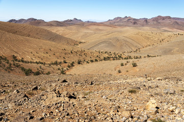 Alpine landscape in the Atlas mountains, Morocco, Africa
