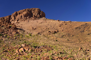 Alpine landscape in the Atlas mountains, Morocco, Africa