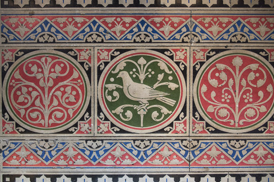 dallage  en polychromie de la sainte chapelle