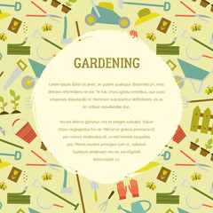 Fototapeta na wymiar Vector gardening template.