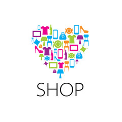 vector logo shop