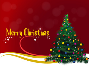 Christmas holiday post card Merry Christmas wishes