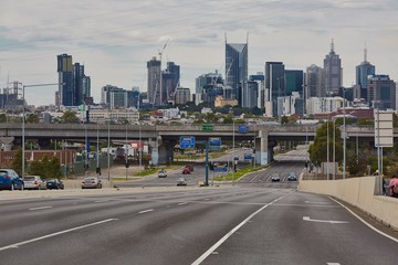 Main road in Melbourne