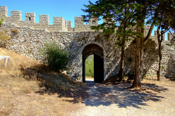 Gate to Moorish Castle in Portugal