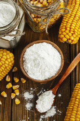 Corn starch on the table - 129234047