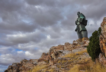 The miner of Puertollano looking at the plain, Ciudad Real, Spain