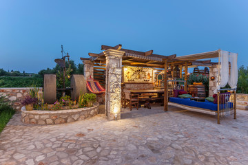 Fototapeta premium villa exterior with decoration