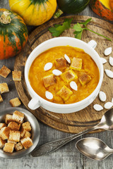 Pumpkin cream soup