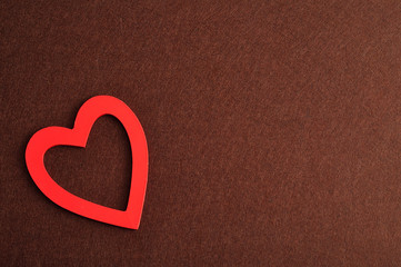 Obraz premium Valentine's Day. A red heart 