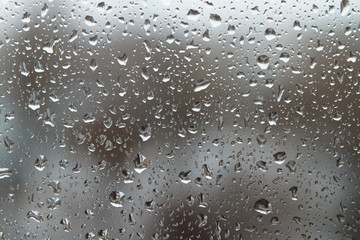 Rain drops on glass