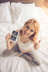 Beautiful pregnant woman