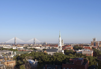 Skyline of Savannah Georgia