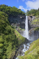 Fototapeta na wymiar Kegon waterfall in Tochigi, Japan