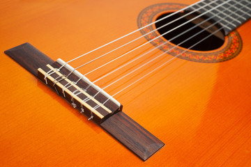 Fototapeta premium Part of classic guitar as background