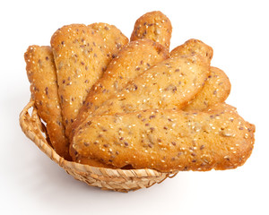 Handmade cookies isolated on white