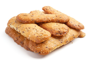 Handmade cookies isolated on white