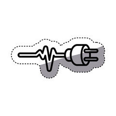 Plug sign icon. Energy power technology and charge theme. Isolated design. Vector illustration
