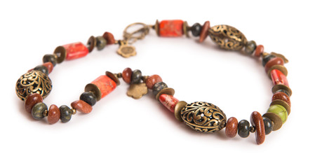 Nice jewellery isolated on the white background