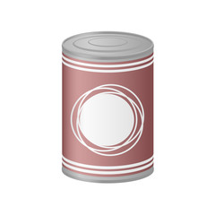 metal can of preserved food