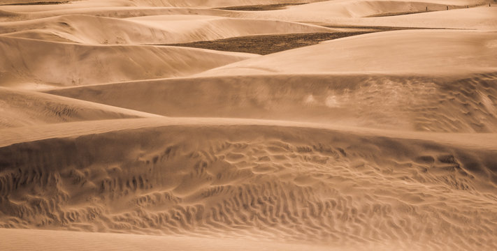 Sand dunes shapes and patterns
