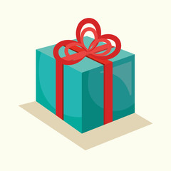 merry christmas gift isolated icon vector illustration design