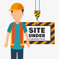 site under construction icon vector illustration design