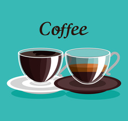 delicious coffee shop products vector illustration design