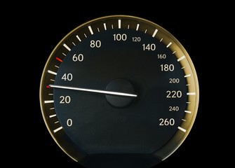 Speedometer of a car