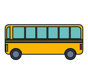 bus vehicle isolated icon vector illustration design