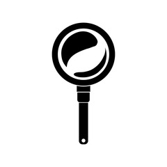 Lupe tool icon. Search magnifying glass zoom and lens heme. Isolated design. Vector illustration