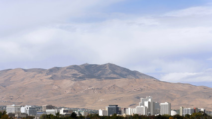 Skyline of Reno Nevada