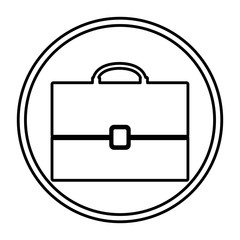 Suitcase icon. Travel baggage luggage bag and tourism theme. Isolated design. Vector illustration