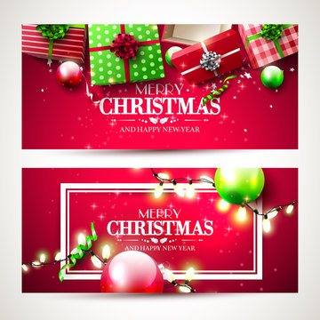 Christmas headers or banners