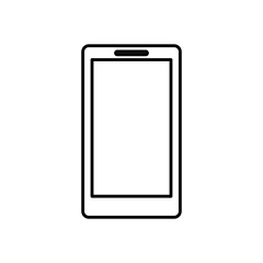 Smartphone icon. Device gadget technology and electronic theme. Isolated design. Vector illustration