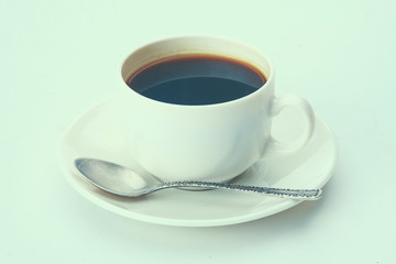 Cup of coffee isolated over white background