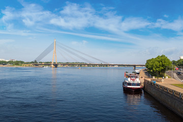 Vansu bridge in Riga