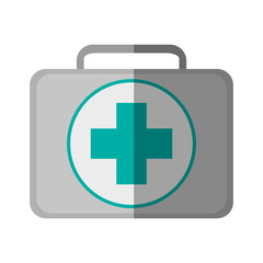 Medical kit icon. Medical health care hospital and emergency theme. Isolated design. Vector illustration