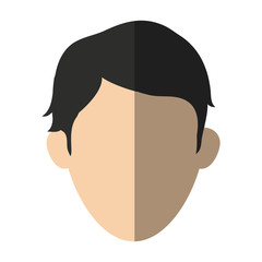 Man icon. Male avatar person people and human theme. Isolated design. Vector illustration