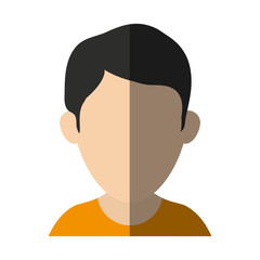 Man icon. Male avatar person people and human theme. Isolated design. Vector illustration
