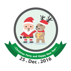 Merry Christmas logo design. logo, vector illustration.