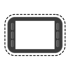 Smartphone icon. Device gadget technology and electronic theme. Isolated design. Vector illustration