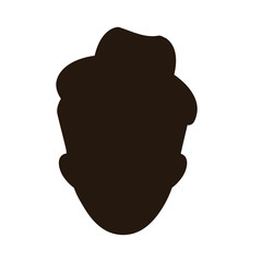 man portrait silhouette icon image vector illustration design 